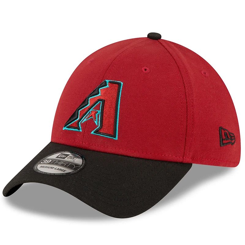 Men's New Era Red/Black Arizona Diamondbacks Team Classic 39THIRTY Flex Hat