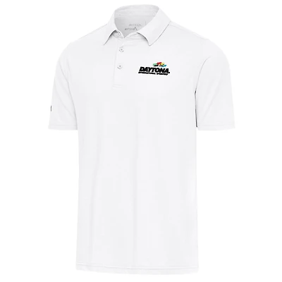 Men's Antigua White Daytona International Speedway Par 3 Polo