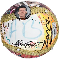 Antonio Banderas Mask of Zorro Autographed Baseball - Art by Charles Fazzino - B592998