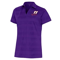 Women's Antigua  Purple Denny Hamlin Compass Polo