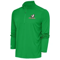 Men's Antigua Kelly Green Kevin Harvick Tribute Quarter-Zip Pullover Top