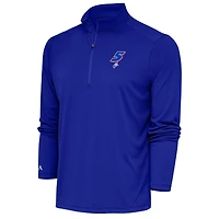 Men's Antigua Royal Kyle Larson Tribute Quarter-Zip Pullover Top
