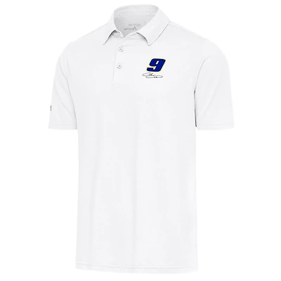 Men's Antigua White Chase Elliott Par 3 Polo