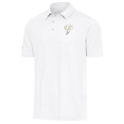 Men's Antigua White Erik Jones Par 3 Polo