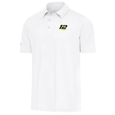 Men's Antigua White Ryan Blaney Par 3 Polo