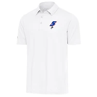 Men's Antigua White Kyle Larson Par 3 Polo