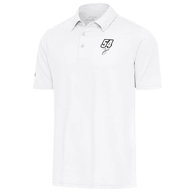 Men's Antigua White Ty Gibbs Par 3 Polo