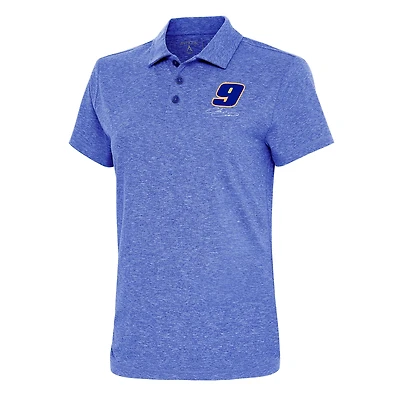 Women's Antigua  Heather Royal Chase Elliott Motivated Polo
