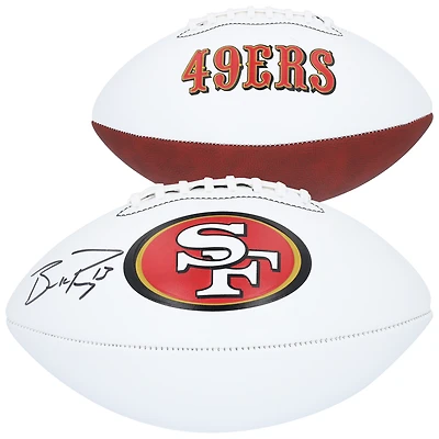 Brock Purdy San Francisco 49ers Autographed Franklin White Panel Football