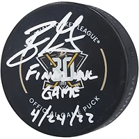 Ryan Getzlaf Anaheim Ducks Autographed 30th Anniversary Official Game Puck with "Final NHL Game 4/24/22" Inscription