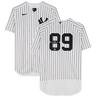 Jasson Dominguez New York Yankees Autographed White Nike Authentic Jersey
