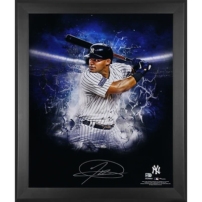 Jasson Dominguez New York Yankees Autographed Framed 20" x 24" In Focus Photograph