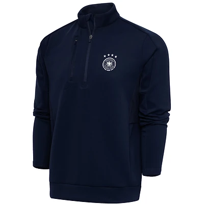 Men's Navy Germany National Team Genesis Quarter-Zip Pullover