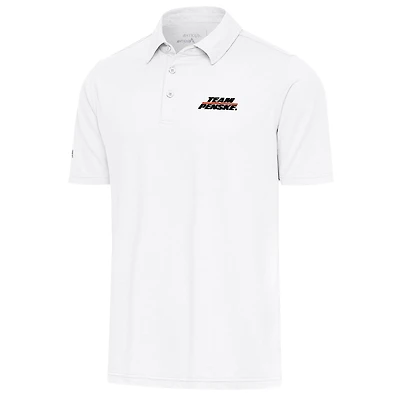 Men's Antigua White Team Penske Par 3 Polo