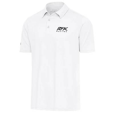 Men's Antigua White Roush Fenway Keselowski Racing Par 3 Polo