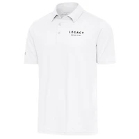 Men's Antigua White LEGACY Motor Club Par 3 Polo