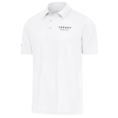 Men's Antigua White LEGACY Motor Club Par 3 Polo