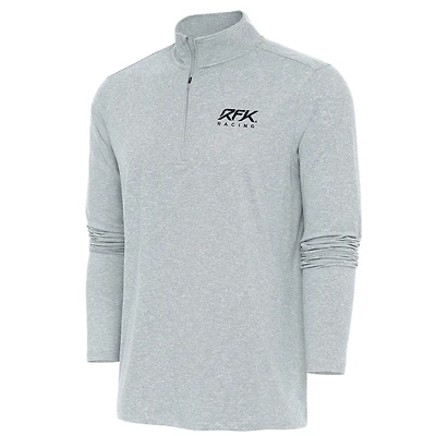 Men's Antigua White Roush Fenway Keselowski Racing Hunk Quarter-Zip Pullover Top