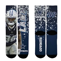 Youth For Bare Feet CeeDee Lamb Navy Dallas Cowboys Road Warrior Crew Socks