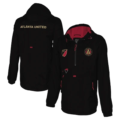 Men's Stadium Essentials Black Atlanta United FC Compete Quarter-Zip Hoodie Jacket