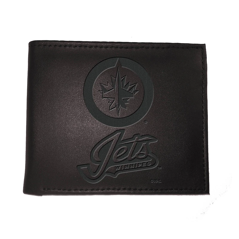 Black Winnipeg Jets Hybrid Bi-Fold Wallet