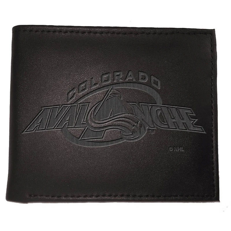 Black Colorado Avalanche Hybrid Bi-Fold Wallet