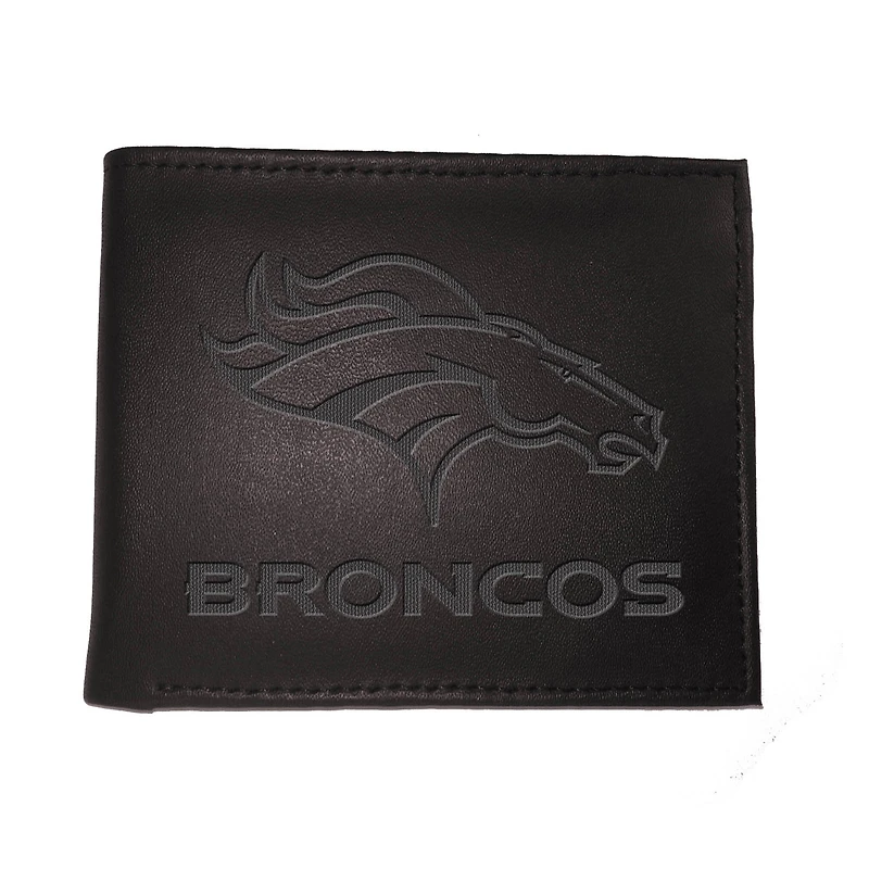 Black Denver Broncos Hybrid Bi-Fold Wallet
