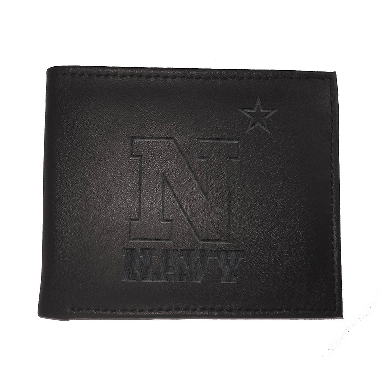 Black Navy Midshipmen Hybrid Bi-Fold Wallet