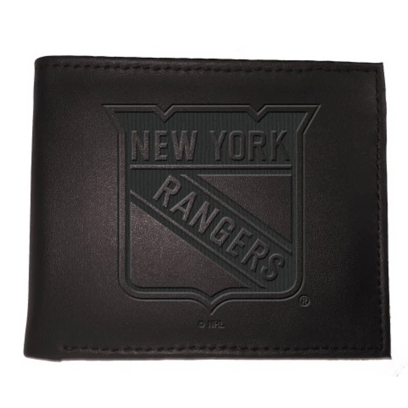 Black New York Rangers Hybrid Bi-Fold Wallet
