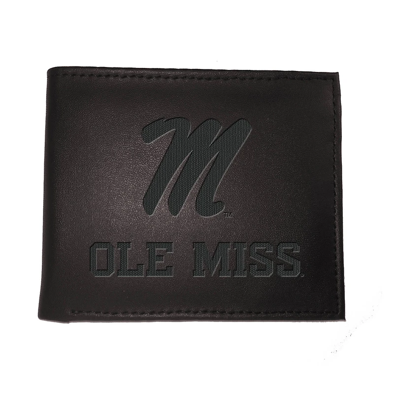 Black Ole Miss Rebels Hybrid Bi-Fold Wallet