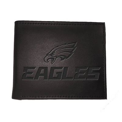 Black Philadelphia Eagles Hybrid Bi-Fold Wallet