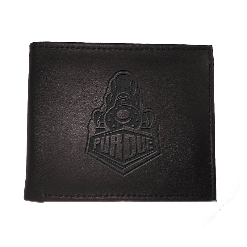 Black Purdue Boilermakers Hybrid Bi-Fold Wallet