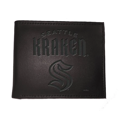 Black Seattle Kraken Hybrid Bi-Fold Wallet