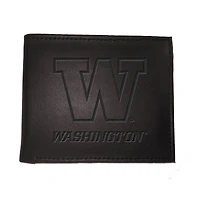 Black Washington Huskies Hybrid Bi-Fold Wallet