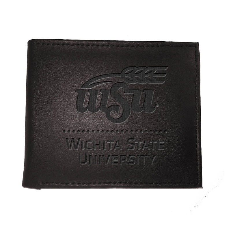 Black Wichita State Shockers Hybrid Bi-Fold Wallet