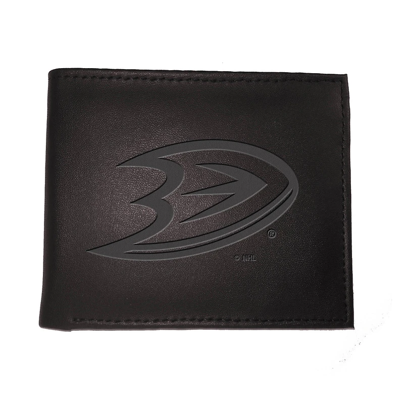 Black Anaheim Ducks Hybrid Bi-Fold Wallet