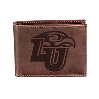 Brown Liberty Flames Bi-Fold Leather Wallet