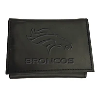 Black Denver Broncos Hybrid Tri-Fold Wallet