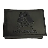 Black ECU Pirates Hybrid Tri-Fold Wallet
