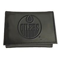 Black Edmonton Oilers Hybrid Tri-Fold Wallet
