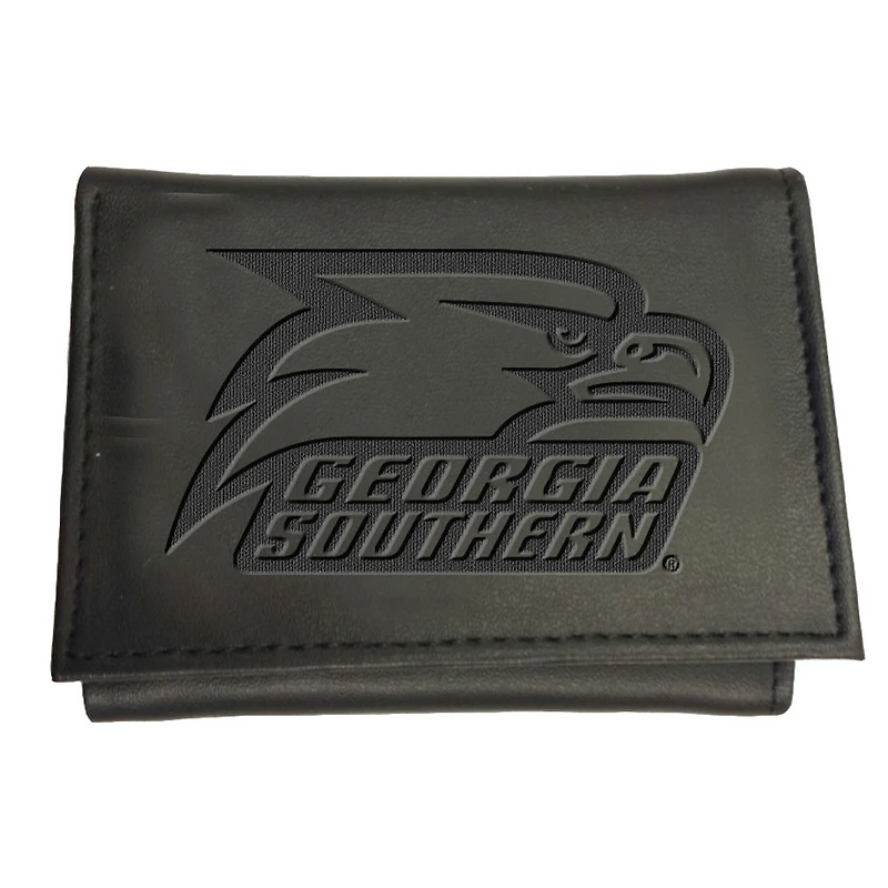 Black Georgia Southern Eagles Hybrid Tri-Fold Wallet