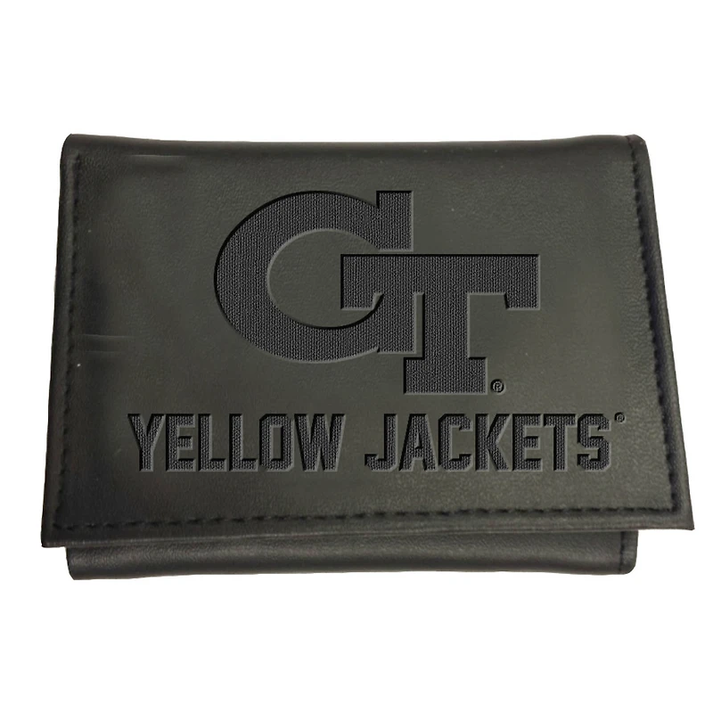 Black Georgia Tech Yellow Jackets Hybrid Tri-Fold Wallet