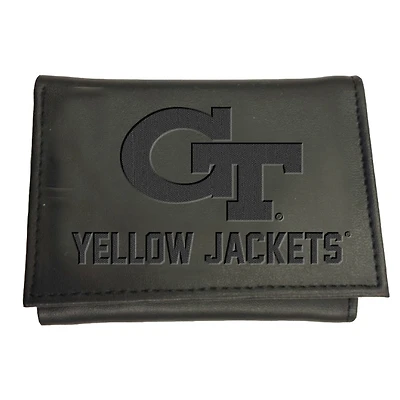 Black Georgia Tech Yellow Jackets Hybrid Tri-Fold Wallet