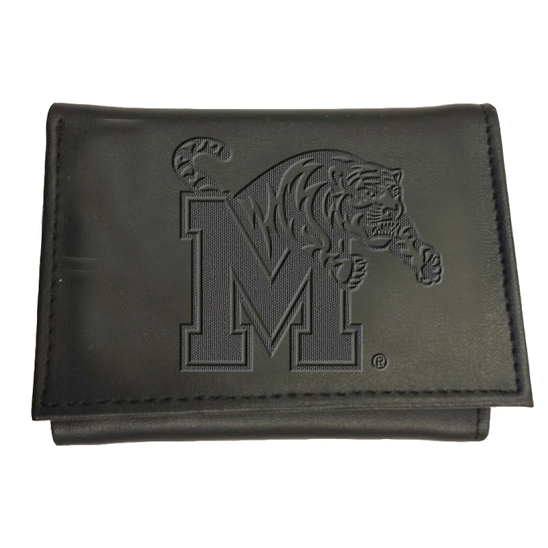Black Memphis Tigers Hybrid Tri-Fold Wallet