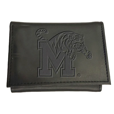 Black Memphis Tigers Hybrid Tri-Fold Wallet