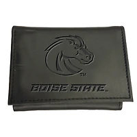 Black Boise State Broncos Hybrid Tri-Fold Wallet