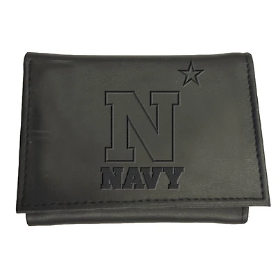 Black Navy Midshipmen Hybrid Tri-Fold Wallet