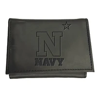 Black Navy Midshipmen Hybrid Tri-Fold Wallet