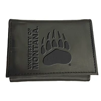 Black Montana Grizzlies Hybrid Tri-Fold Wallet