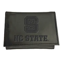 Black NC State Wolfpack Hybrid Tri-Fold Wallet